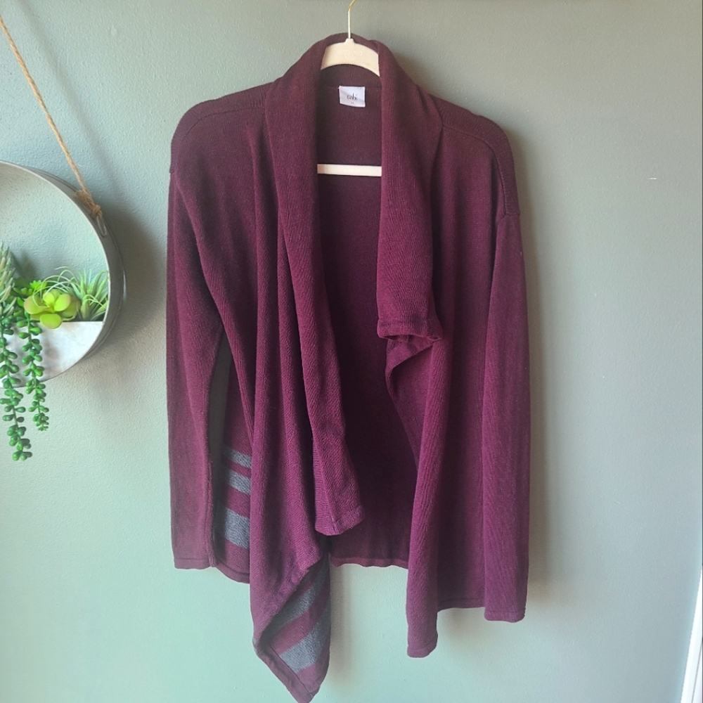 Cabi Port Fringe Wrap Sweater *Please Read*